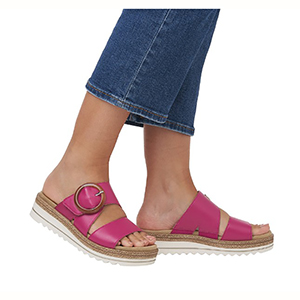 SALE - Remonte - D0Q51-31 Ladies Pink Leather Mule Sandals