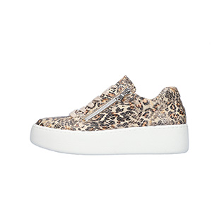 Waldlaufer - H Nicky  Ladies Lace Up Trainer In Animal Print